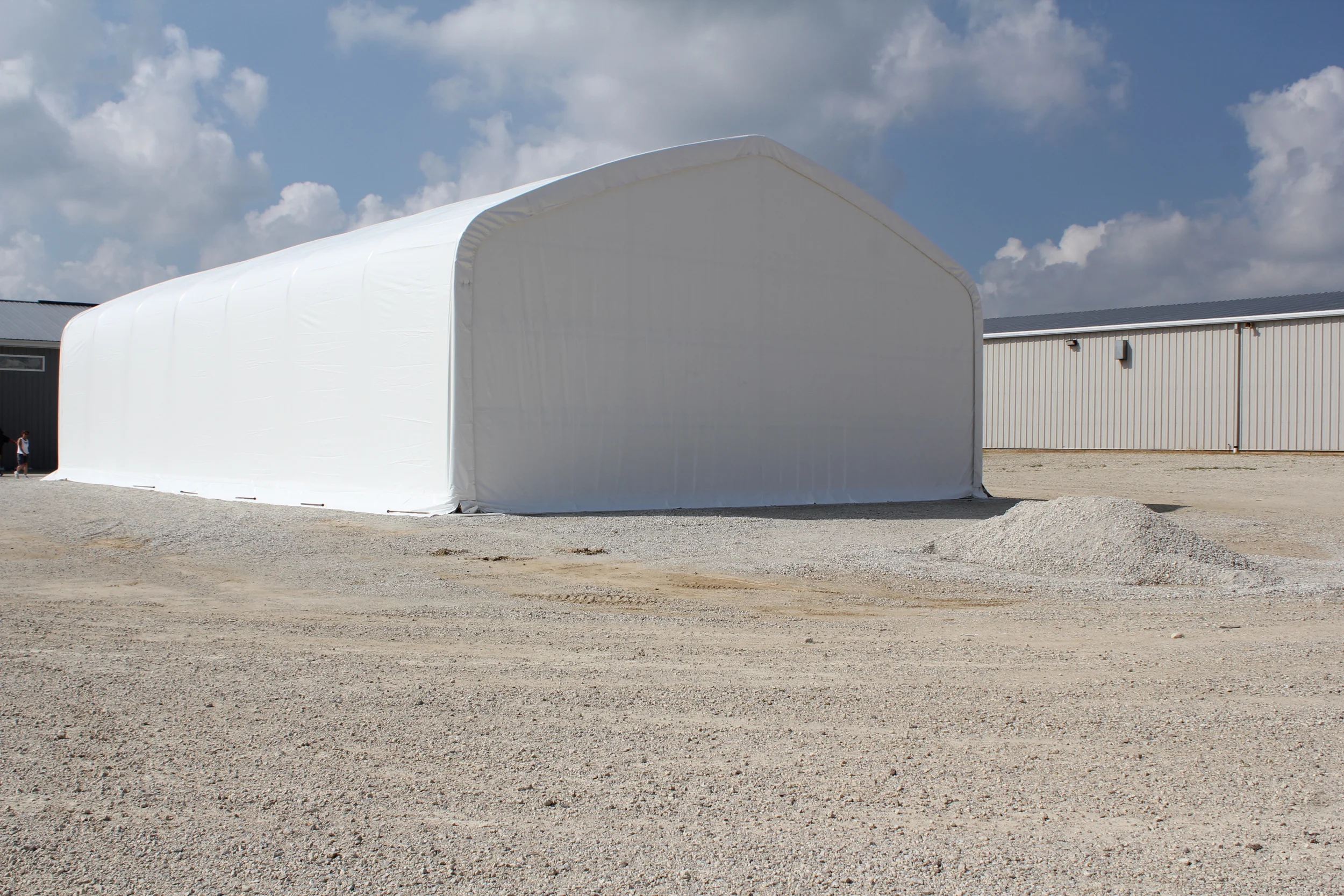 Crestline Truss Arch Fabric Shelter — Celina Tent – Party Tents